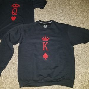 Hand made King and Queen Tee's and long sleeves